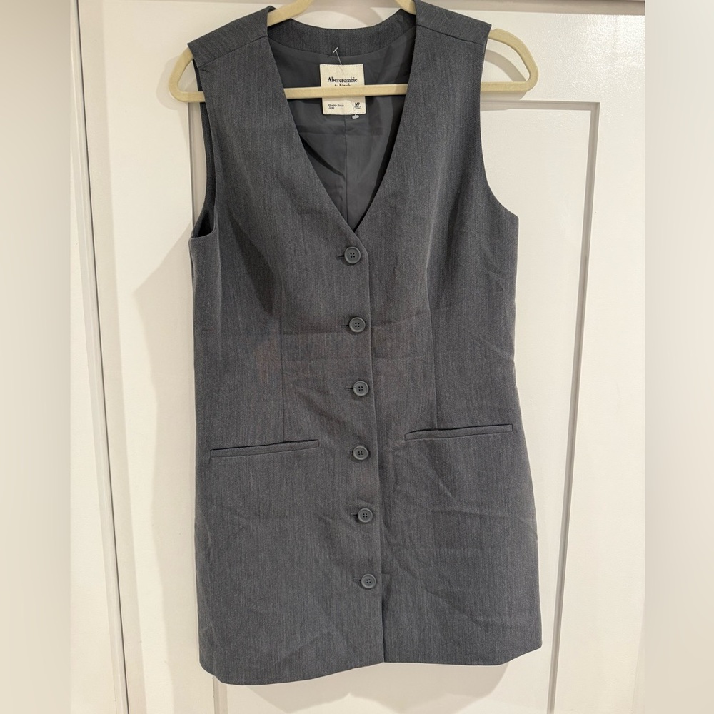 Abercrombie & Fitch Gray Vest Dress